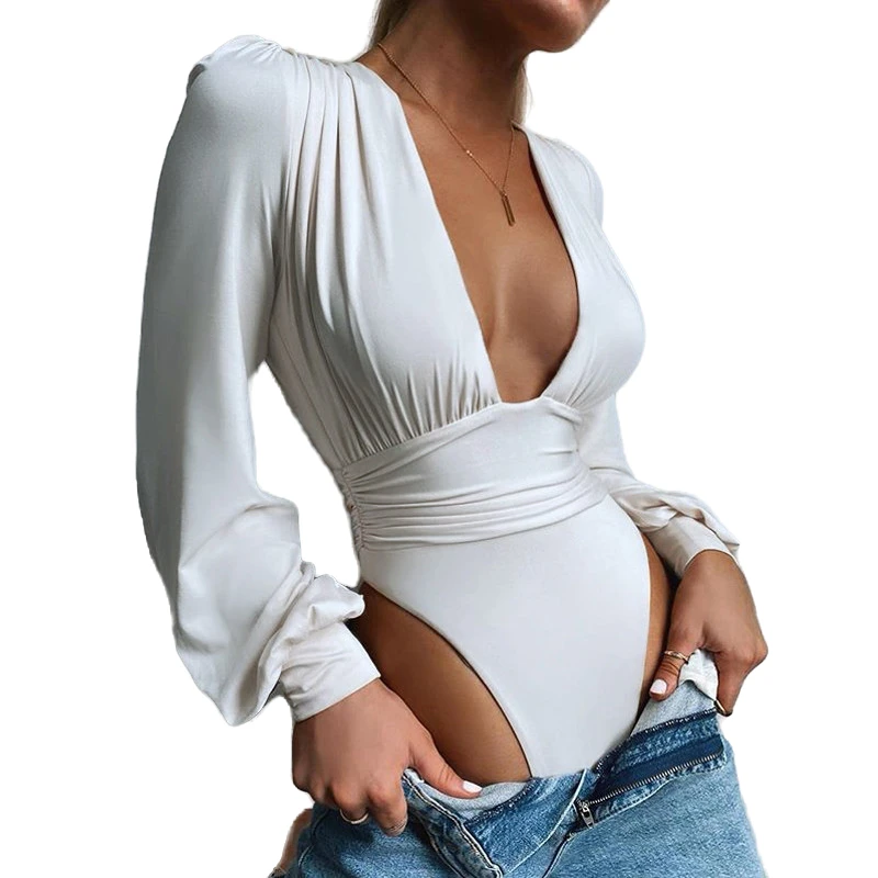 Hot Selling Slim Women Puff Sleeve Adult Sexy Bodysuit Bodycon Long Sleeve Bodysuit
Hot Selling Slim Women Puff Sleeve Adult Sexy Bodysuit Bodycon Long Sleeve Bodysuit