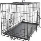 Double-Door Metal Foldable Large Heavy Duty Pet Dog Crate Dog Cage