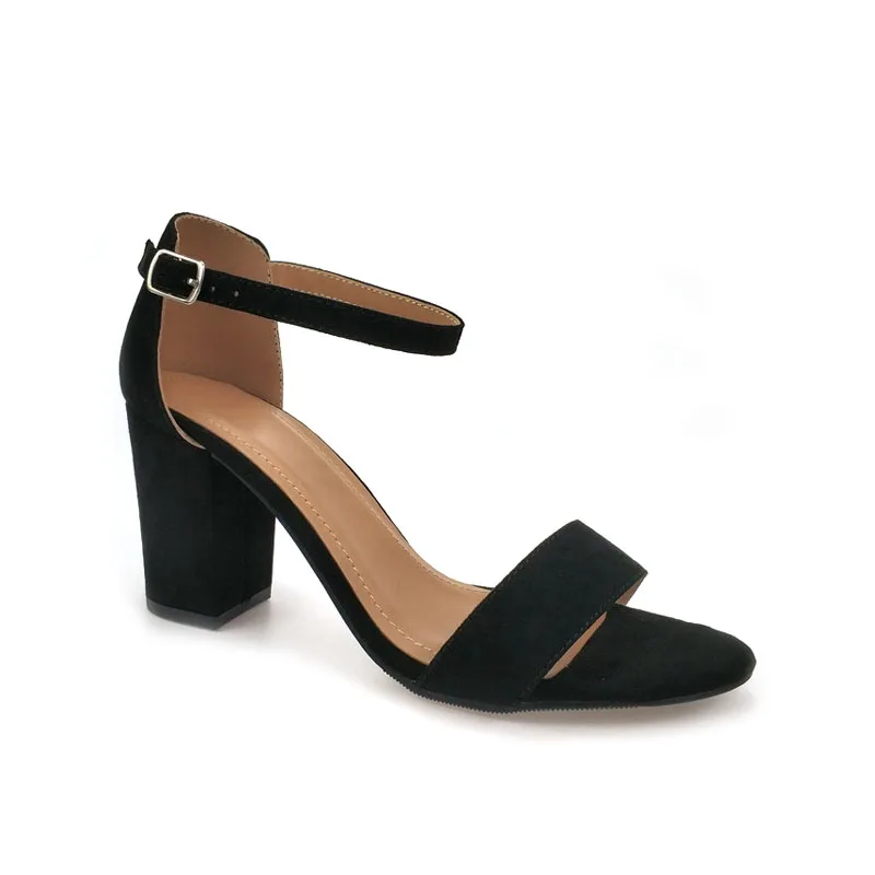 Wholesale Slides Back Counter Square Black Suede Comfort High Ladies' Luxury Fashion Chunky Heel Women's Sandals, Customized color
Wholesale Slides Back Counter Square Black Suede Comfort High Ladies' Luxury Fashion Chunky Heel Women's Sandals, Customized color