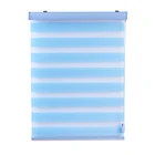 Fabric Roller Shade Ready Made Window Curtain Automatic Korean Zebra Blinds