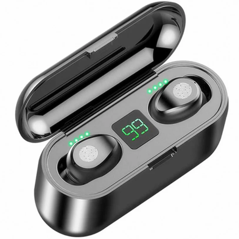 New Mini headphones f9 TWS 5.1 Wireless Earbuds Earphone With 2000mAh Charging Sports Gaming Headset With LED Display headphone, 2 color
New Mini headphones f9 TWS 5.1 Wireless Earbuds Earphone With 2000mAh Charging Sports Gaming Headset With LED Display headphone, 2 color