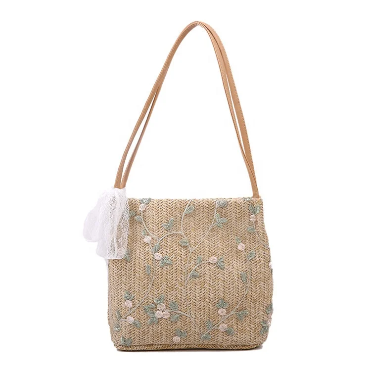New lace woven bucket straw shoulder bag ladies handbag large shoulder bag for women
New lace woven bucket straw shoulder bag ladies handbag large shoulder bag for women