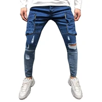 2020 Wholesale Springtime New Style Hot Sale Bargain Prices Casual Trendy Blue And Black Pocket Ripped Pants Men Jeans
2020 Wholesale Springtime New Style Hot Sale Bargain Prices Casual Trendy Blue And Black Pocket Ripped Pants Men Jeans