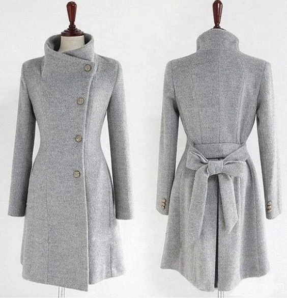

2019 Korean Women's Cashmere Coat Female Autumn Long Slim Cardigan Especially Women Winter Long Coats Thick Warm Feminine Coat