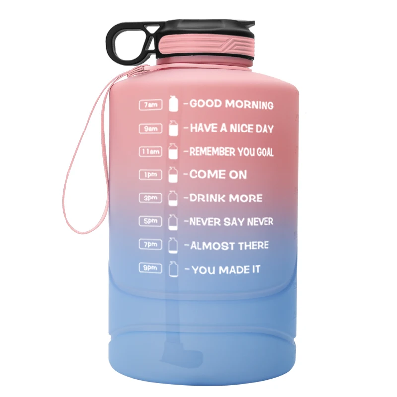 2021hot 1 gallon sport water bottle Large Capacity motivational Water Bottle PETG Plastic Time Marker custom packing, Customized color
2021hot 1 gallon sport water bottle Large Capacity motivational Water Bottle PETG Plastic Time Marker custom packing, Customized color