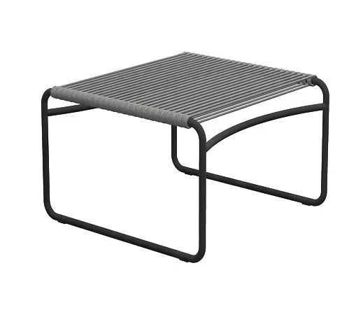 Modern Rope Pe Cord Outdoor Stool Ottoman Furniture For Hotel