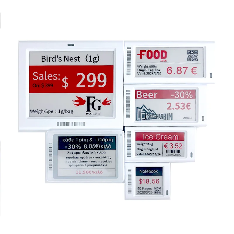 SUNPAI Wireless Digital Colour Red E-ink Display Electronic Price Shelf Label ESL Demo Kit
SUNPAI Wireless Digital Colour Red E-ink Display Electronic Price Shelf Label ESL Demo Kit
