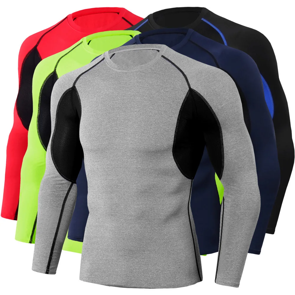 Custom High Performance Gym Compression Shirts Fitness Mens Long Sleeves Compression Shirts With Elastic Mesh, Various colors
Custom High Performance Gym Compression Shirts Fitness Mens Long Sleeves Compression Shirts With Elastic Mesh, Various colors
