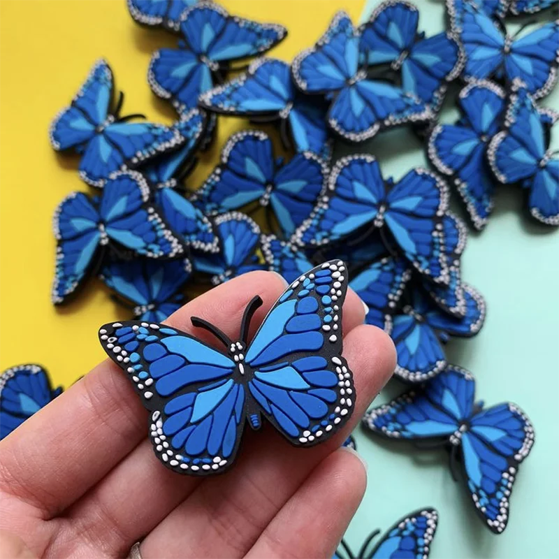 Colorful blue butterfly Soft PVC decoration accessories Shoes Charms for croc shoes, As pics
Colorful blue butterfly Soft PVC decoration accessories Shoes Charms for croc shoes, As pics