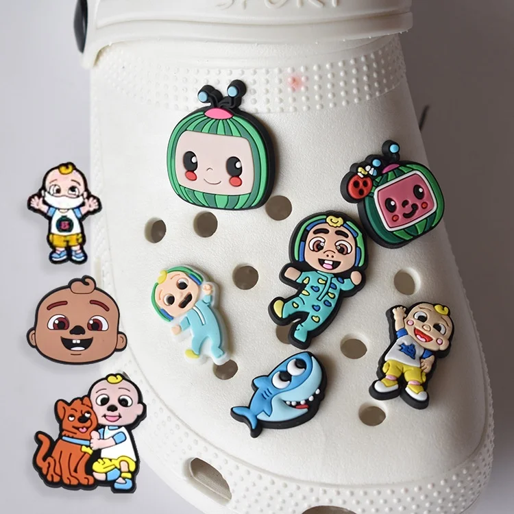 Wholesale Custom cocomelon Soft PVC Shoe Charms Children's medical supplies Baby shoe Accessories for Croc Shoes, As picture
Wholesale Custom cocomelon Soft PVC Shoe Charms Children's medical supplies Baby shoe Accessories for Croc Shoes, As picture