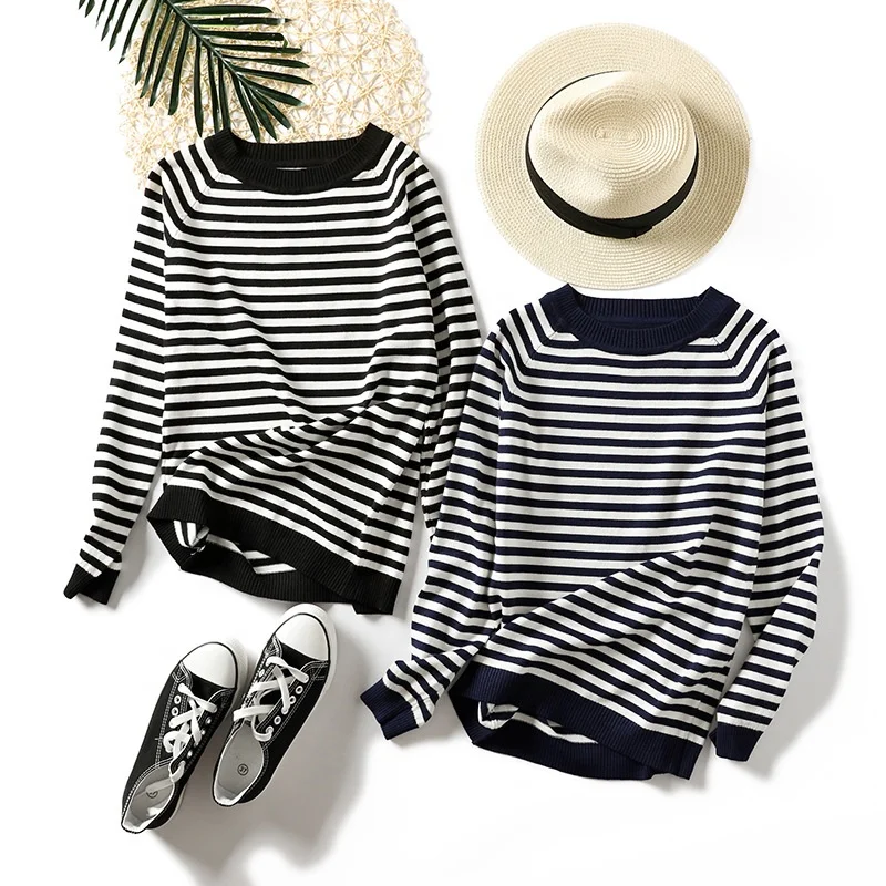 New Style Autumn Winter Women Sweater Striped Vintage Casual Elegant Knit Wear Female Pullovers Tops Korean O-neck Sweaters Lady
New Style Autumn Winter Women Sweater Striped Vintage Casual Elegant Knit Wear Female Pullovers Tops Korean O-neck Sweaters Lady
