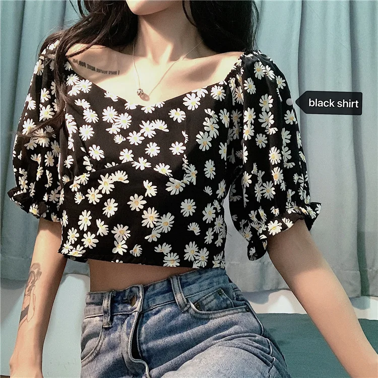 2020 new arrivals summer collection short sleeve women daisy lowers printed fashion blouse top
2020 new arrivals summer collection short sleeve women daisy lowers printed fashion blouse top