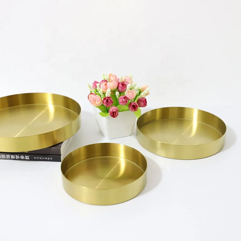 Nordic Style Gold Brass Disc Table Top Storage Tray Stainless Steel Round Breakfast Head Accessories Storage Tray
Nordic Style Gold Brass Disc Table Top Storage Tray Stainless Steel Round Breakfast Head Accessories Storage Tray