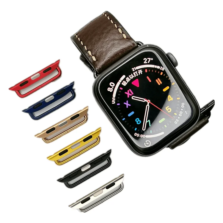 Stainless steel elbow classic strap adapter for Iwatch 38mm / 40mm 42mm / 44mm, Silver/ black/gold/ rose gold. can be customized in more colors
Stainless steel elbow classic strap adapter for Iwatch 38mm / 40mm 42mm / 44mm, Silver/ black/gold/ rose gold. can be customized in more colors
