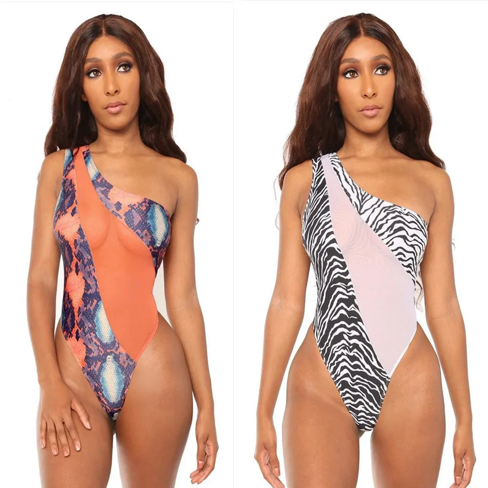 New Swimsuit Women Special Offer One-piece Bikini One-shoulder Snake Print Swimsuit, Picture color
New Swimsuit Women Special Offer One-piece Bikini One-shoulder Snake Print Swimsuit, Picture color