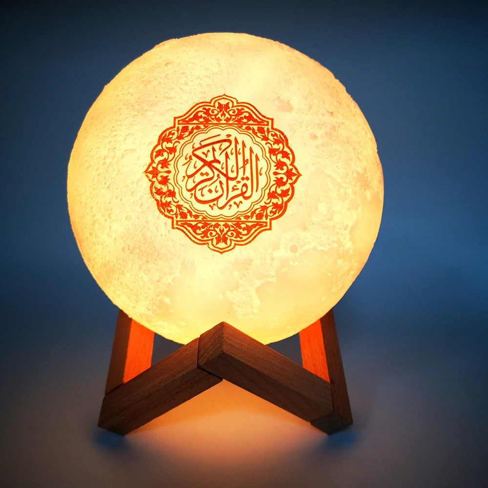 Quranmakka Islamic Gift LED Quran Speaker Table Touch Lamp Moon Night Light with Quran player
Quranmakka Islamic Gift LED Quran Speaker Table Touch Lamp Moon Night Light with Quran player
