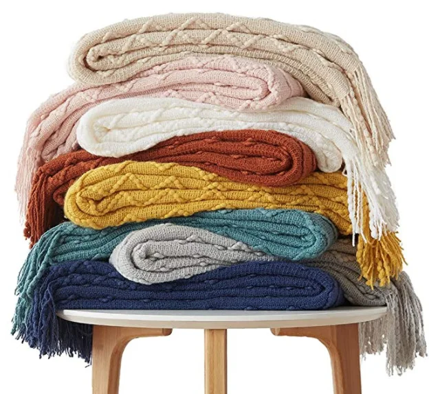 Best Quality Blanket for Couch Super Soft Knit Woven Blanket With Tassel for Bed Sofa Travel 50*60 inch Super Soft Blanket Warm
Best Quality Blanket for Couch Super Soft Knit Woven Blanket With Tassel for Bed Sofa Travel 50*60 inch Super Soft Blanket Warm