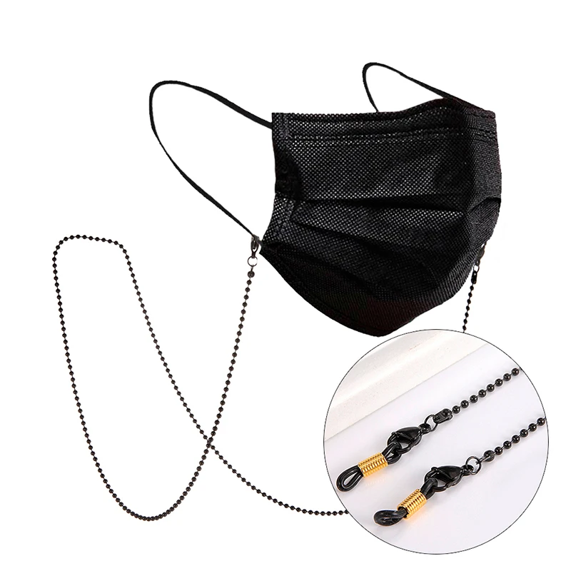 Face Mask Chain Lanyard Black Beaded Glasses Cord Fashion Women's Neck Beads Chain Eyewear Rope Sunglasses Strap Accessories
Face Mask Chain Lanyard Black Beaded Glasses Cord Fashion Women's Neck Beads Chain Eyewear Rope Sunglasses Strap Accessories