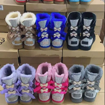 Fashion classic plus size US fashion snow boots ankle bling women sheep flat fur boot, Customized color
Fashion classic plus size US fashion snow boots ankle bling women sheep flat fur boot, Customized color