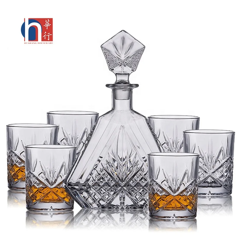Handmade Elegant Decanter Set with 6 Carved Crystal Glasses and Clear Decanter Whiskey Glass Set for Party
Handmade Elegant Decanter Set with 6 Carved Crystal Glasses and Clear Decanter Whiskey Glass Set for Party
