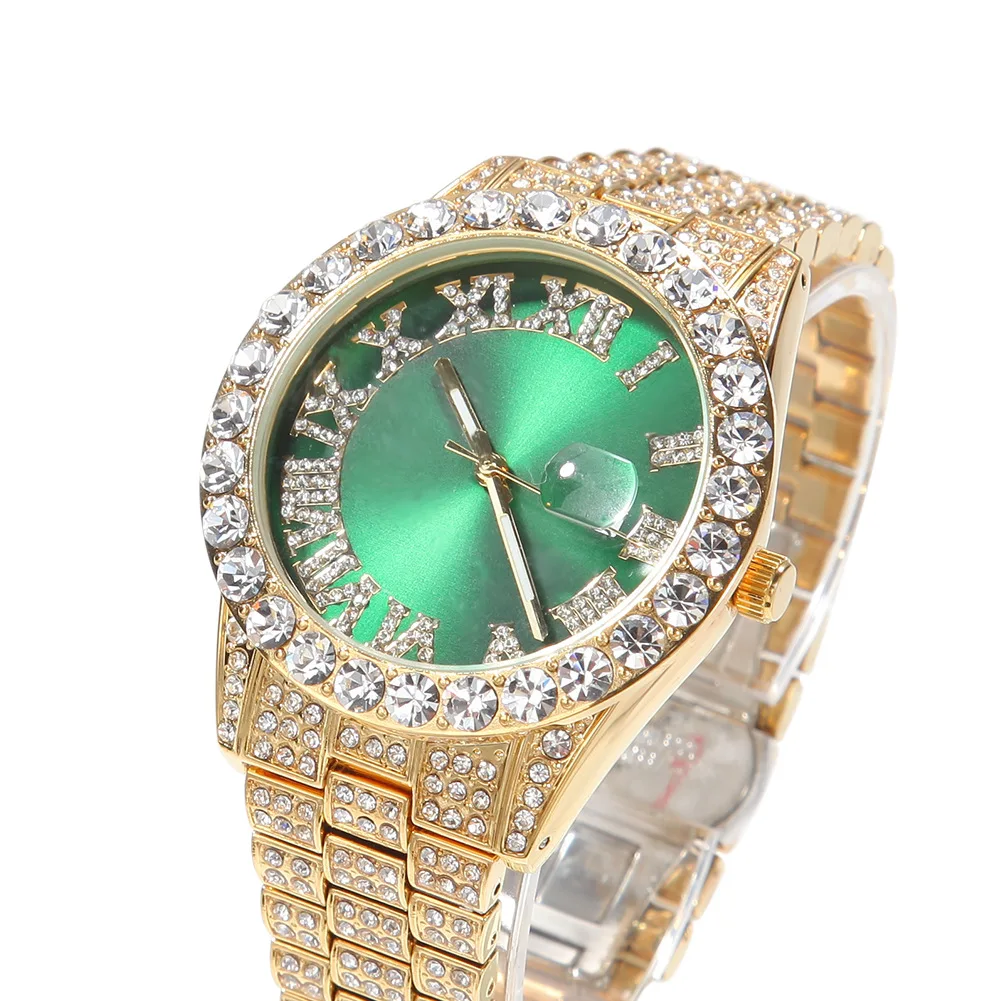 2022 full Iced Out Watch lab diamond luxury Quartz Watch Gold Silver Green red bling Hip Hop watch jewelry
2022 full Iced Out Watch lab diamond luxury Quartz Watch Gold Silver Green red bling Hip Hop watch jewelry