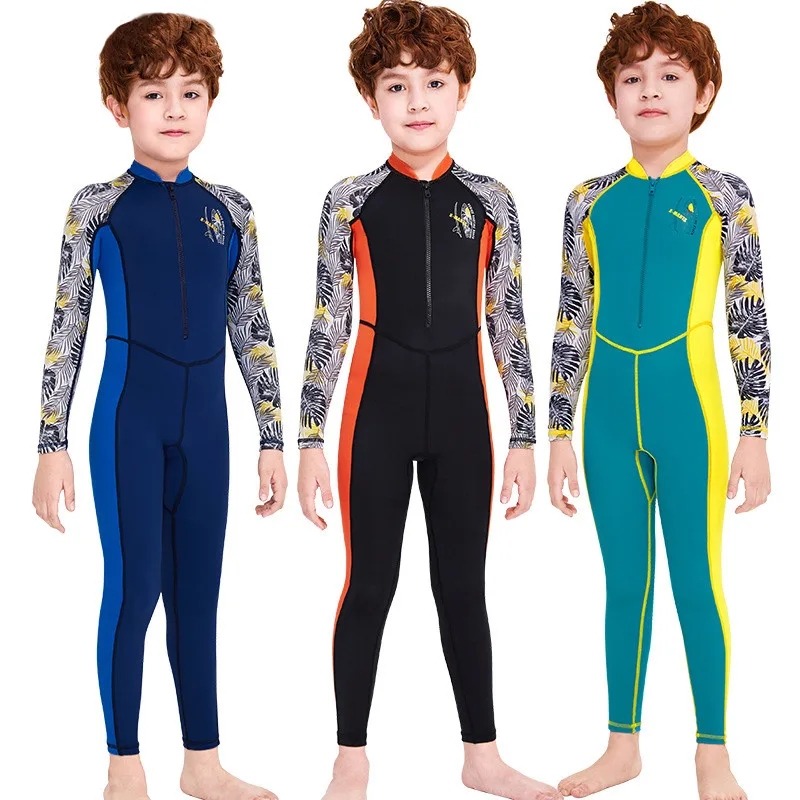 2.5MM Neoprene Children Wetsuit for Boys Full Bodysuit Warm Sun UV Protection Swimwear
2.5MM Neoprene Children Wetsuit for Boys Full Bodysuit Warm Sun UV Protection Swimwear
