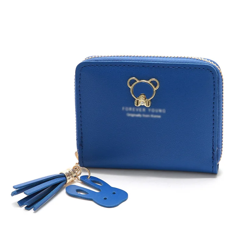 Woman Short Design Cute Teddy Bear Coin Purse Small Bag Zip Leather Student Card Holder Mini Wallet
Woman Short Design Cute Teddy Bear Coin Purse Small Bag Zip Leather Student Card Holder Mini Wallet