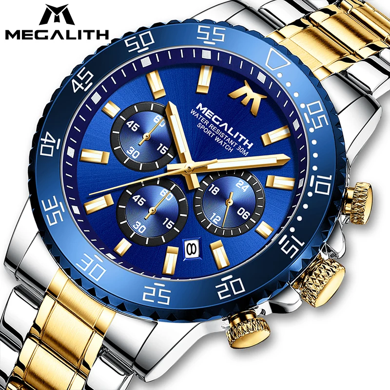 MEGALITH Reloj Hombre The Newest Model Sport Luminous Waterproof Quartz Watches Full Steel Military Diving Calendar Watch Men 
MEGALITH Reloj Hombre The Newest Model Sport Luminous Waterproof Quartz Watches Full Steel Military Diving Calendar Watch Men