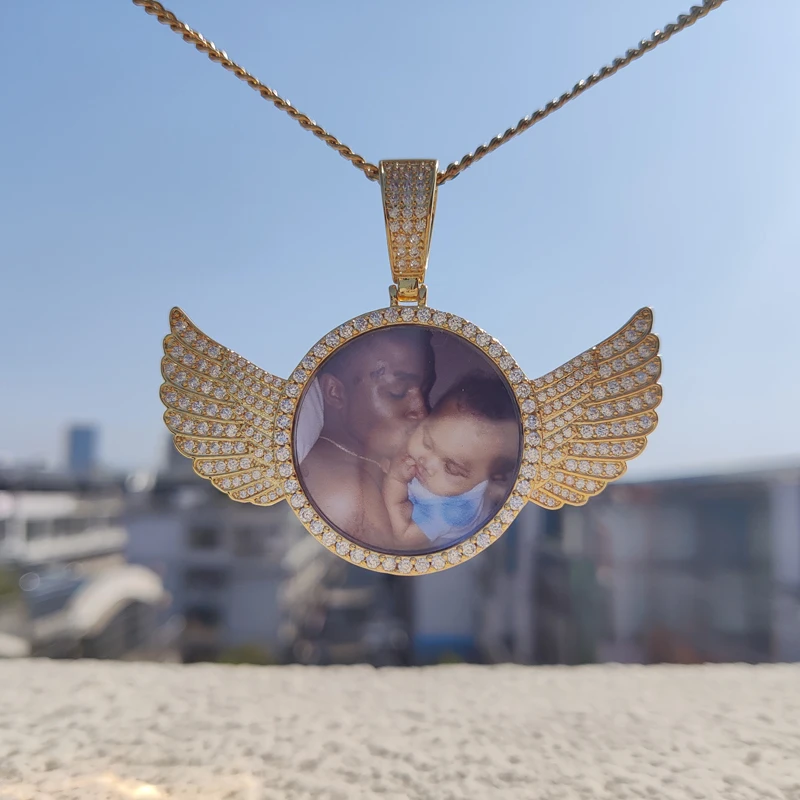 Duoying OEM Copper Picture Wing Sublimation Necklace Pendant Custom Zicron Crystal Angel Wing Necklace Sublimation Necklace
Duoying OEM Copper Picture Wing Sublimation Necklace Pendant Custom Zicron Crystal Angel Wing Necklace Sublimation Necklace