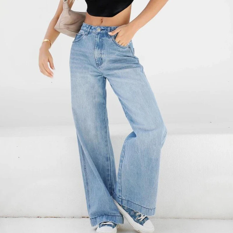2021 Custom new design women high waist pants jeans boyfriend straight-leg denim pants female jeans trousers
2021 Custom new design women high waist pants jeans boyfriend straight-leg denim pants female jeans trousers