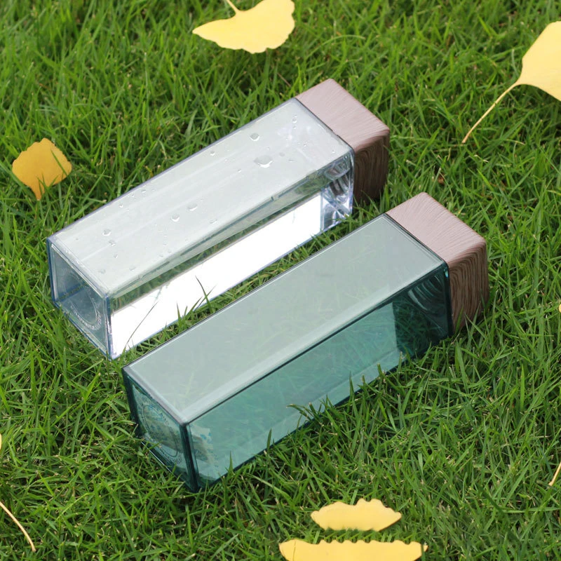 New Arrival 480ML Portable Transparent Plastic Square Water Bottle Square Shaped Water Bottle With Wood Grain Lid, Customized color
New Arrival 480ML Portable Transparent Plastic Square Water Bottle Square Shaped Water Bottle With Wood Grain Lid, Customized color