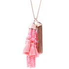 xl00616b Jewelry Best Friend Necklaces Colorful Beads Making Pendants Tassel Necklace