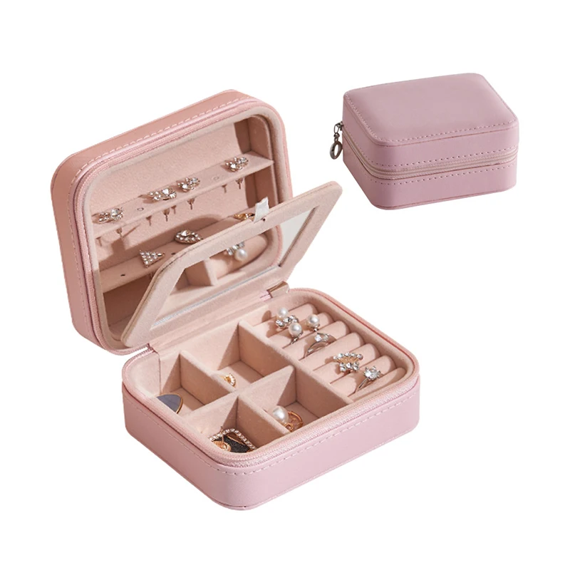Custom Logo PU Leather Small Travel Jewelry Box Organizer Velvet Jewellery Storage Case for Ring Earring Necklace Gift Packaging, Pink, white, blue
Custom Logo PU Leather Small Travel Jewelry Box Organizer Velvet Jewellery Storage Case for Ring Earring Necklace Gift Packaging, Pink, white, blue