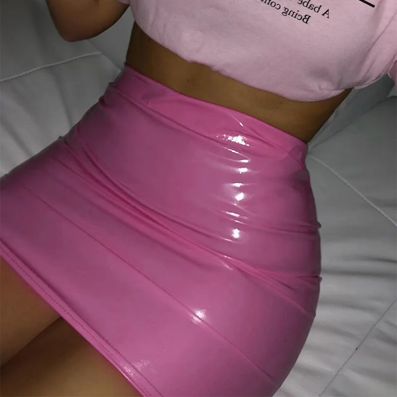 Hot Sales Fall Sexy Ladies PU Leather Women Short Skirt Bodycon Designer Solid Ladies Mini Skirts, Pink,black
Hot Sales Fall Sexy Ladies PU Leather Women Short Skirt Bodycon Designer Solid Ladies Mini Skirts, Pink,black