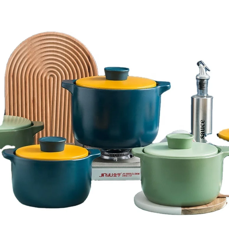 Gas fire special heat-resistant new pottery health pot casserole stew pot ceramic soup casserole, Green /blue
Gas fire special heat-resistant new pottery health pot casserole stew pot ceramic soup casserole, Green /blue