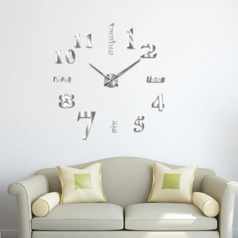 Fashionable New Design Large Size 3D Sticker DIY Modern Luxury Cheap Simple Acrylic Digital Wall Clock for Indoor Decoration, Black ,silver,yellow
Fashionable New Design Large Size 3D Sticker DIY Modern Luxury Cheap Simple Acrylic Digital Wall Clock for Indoor Decoration, Black ,silver,yellow