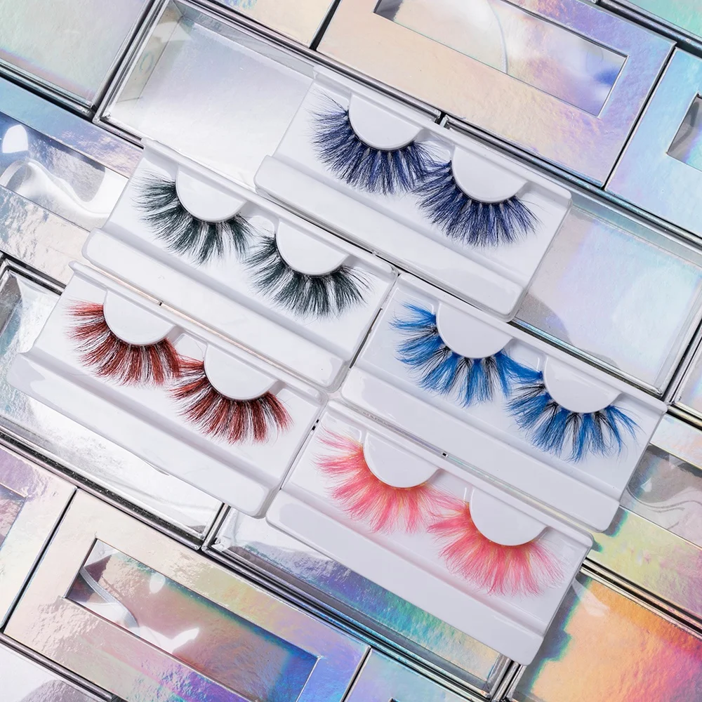 Party Focus colorful mink extra fluffy Eyelashes New Makeup Trend Color mink eyelashes Colored eyelash strips
Party Focus colorful mink extra fluffy Eyelashes New Makeup Trend Color mink eyelashes Colored eyelash strips
