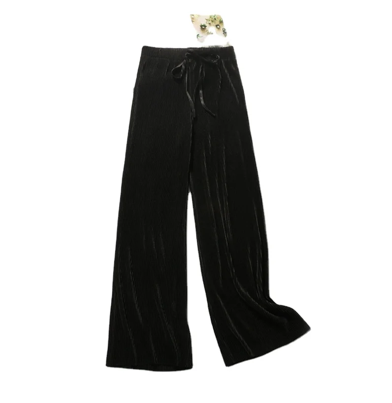 Free Shipping Women Pants Wide Leg Waist Loose Long Pants Casual Elastic High Pleated Pant Trousers
Free Shipping Women Pants Wide Leg Waist Loose Long Pants Casual Elastic High Pleated Pant Trousers