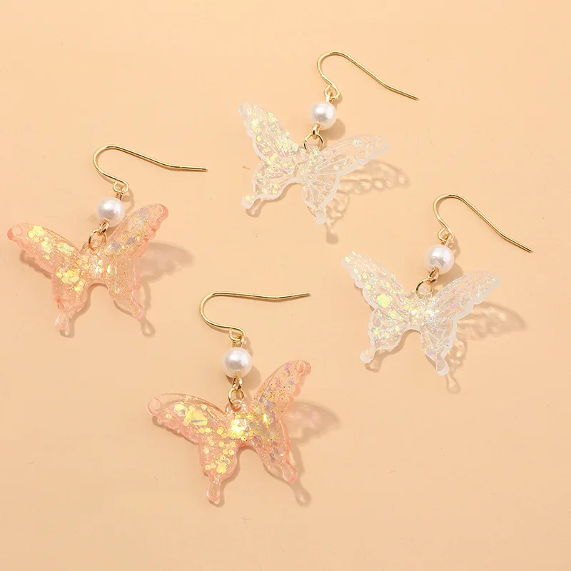 Ins Hot Fairy Dazzle Color Pearl Acrylic Butterfly Drop Earrings Translucent Glazed Acrylic Butterfly Hook Earrings for Women, Gold
Ins Hot Fairy Dazzle Color Pearl Acrylic Butterfly Drop Earrings Translucent Glazed Acrylic Butterfly Hook Earrings for Women, Gold