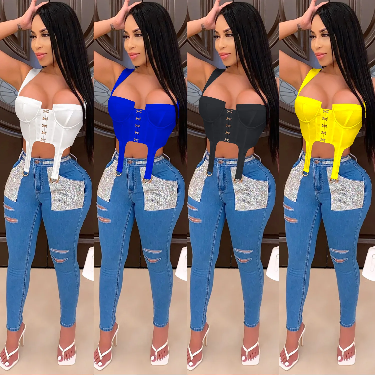 custom fashionable 2021 summer long sleeve off the shoulder sexy short halter women girl ladies crop blouses and clothing tops
custom fashionable 2021 summer long sleeve off the shoulder sexy short halter women girl ladies crop blouses and clothing tops