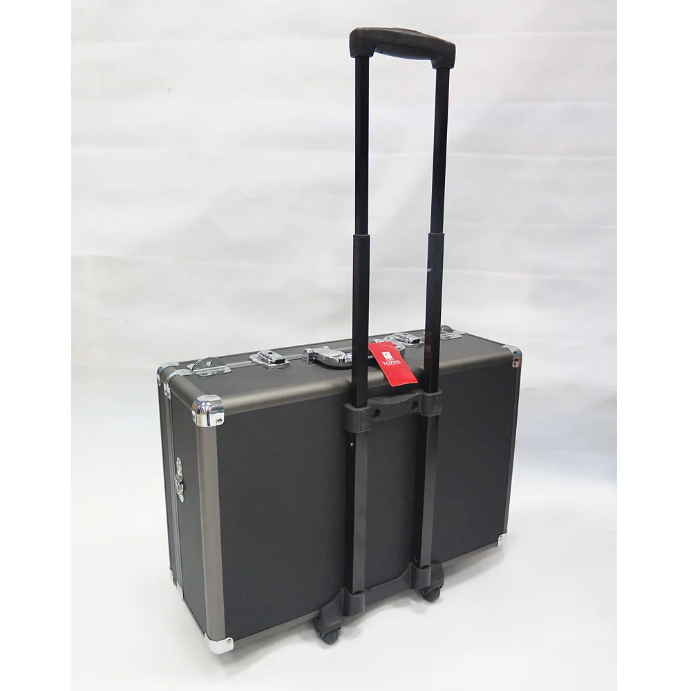 Large Rolling Hard Case With Extra Padding Foam For Cameras Camcorders