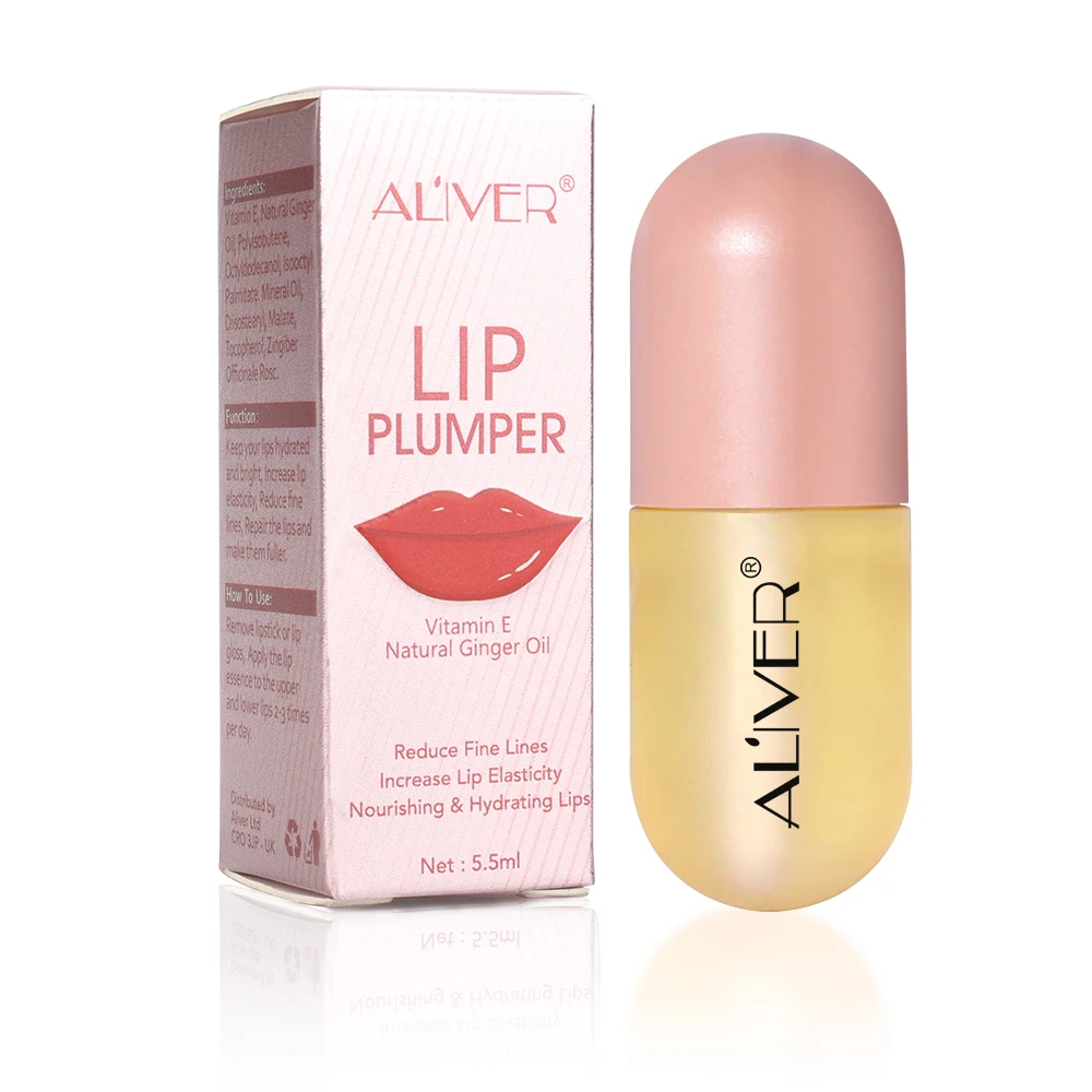 ALIVER natural lip plumping liquid is rich in ginger essential oil and vitamin E to make the lips fuller 5.5ml
ALIVER natural lip plumping liquid is rich in ginger essential oil and vitamin E to make the lips fuller 5.5ml