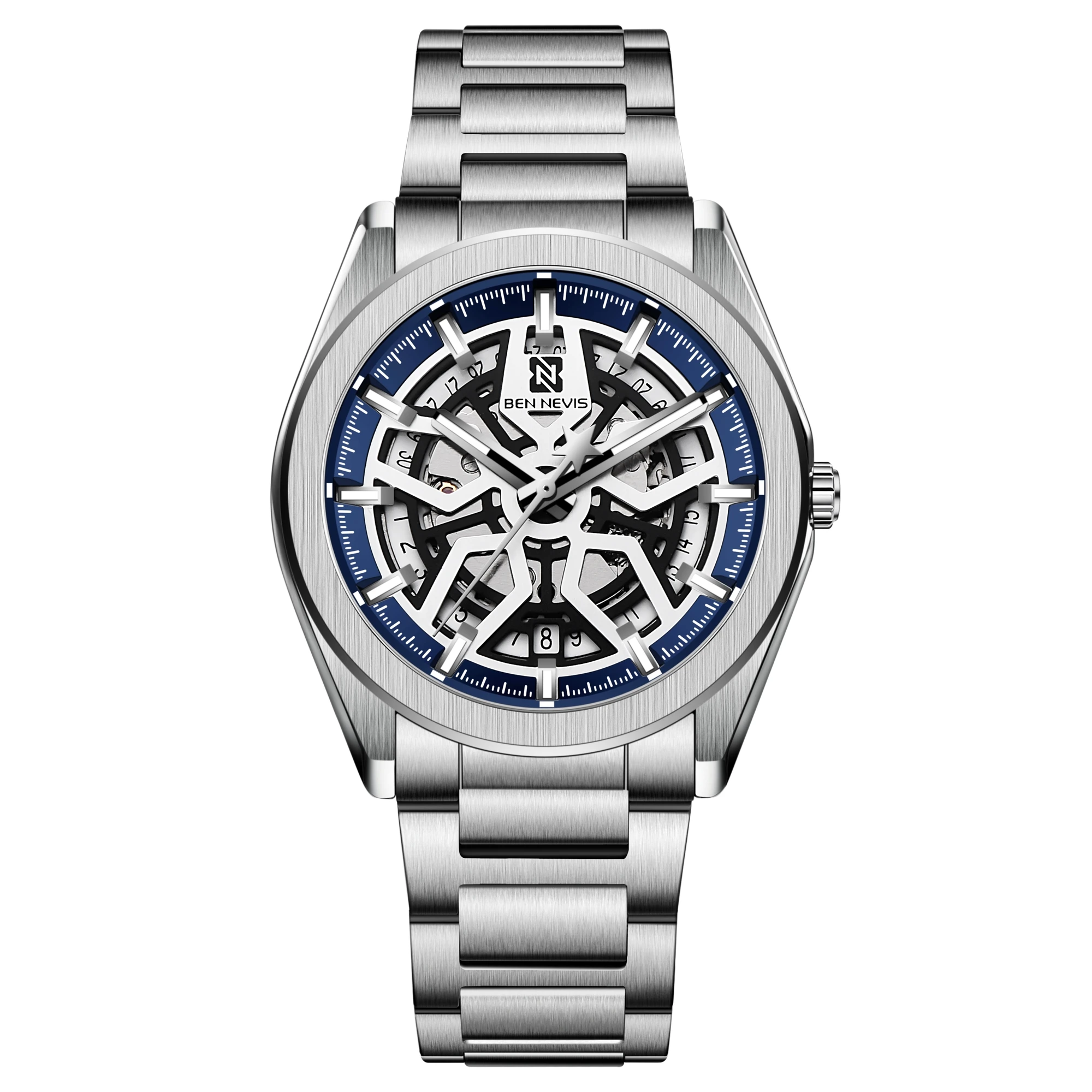 2021 Brand Luxury Mechanical Watches Skeleton Dial Spider Face Silver Stainless Watch For Men Relogio Masculino Clock, 2 colors
2021 Brand Luxury Mechanical Watches Skeleton Dial Spider Face Silver Stainless Watch For Men Relogio Masculino Clock, 2 colors