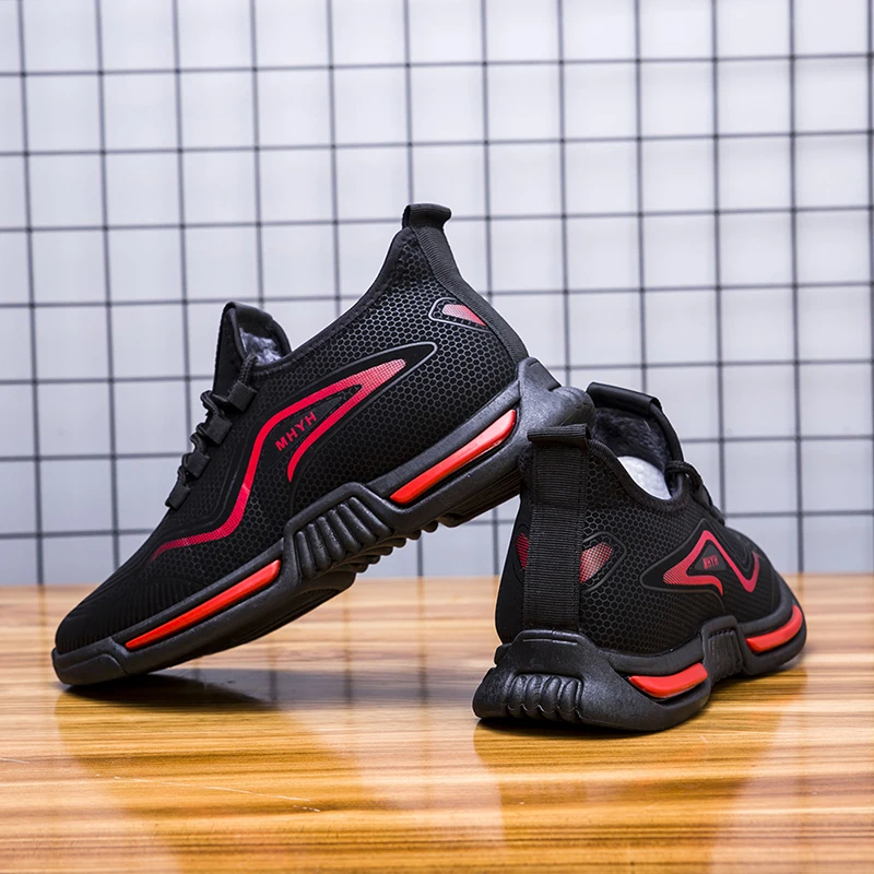 Autumn Men'S Shoes Sports Leisure Outdoor Shoes Flying Woven Air Cushion Sneakers Walking Safety Fitness Shoes, Black red
Autumn Men'S Shoes Sports Leisure Outdoor Shoes Flying Woven Air Cushion Sneakers Walking Safety Fitness Shoes, Black red