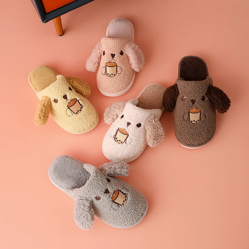 MMX308 New Arrivals Cute Cartoon Dog Slippers Ladies Winter Indoor Plush Slippers, White pink grey green blue
MMX308 New Arrivals Cute Cartoon Dog Slippers Ladies Winter Indoor Plush Slippers, White pink grey green blue