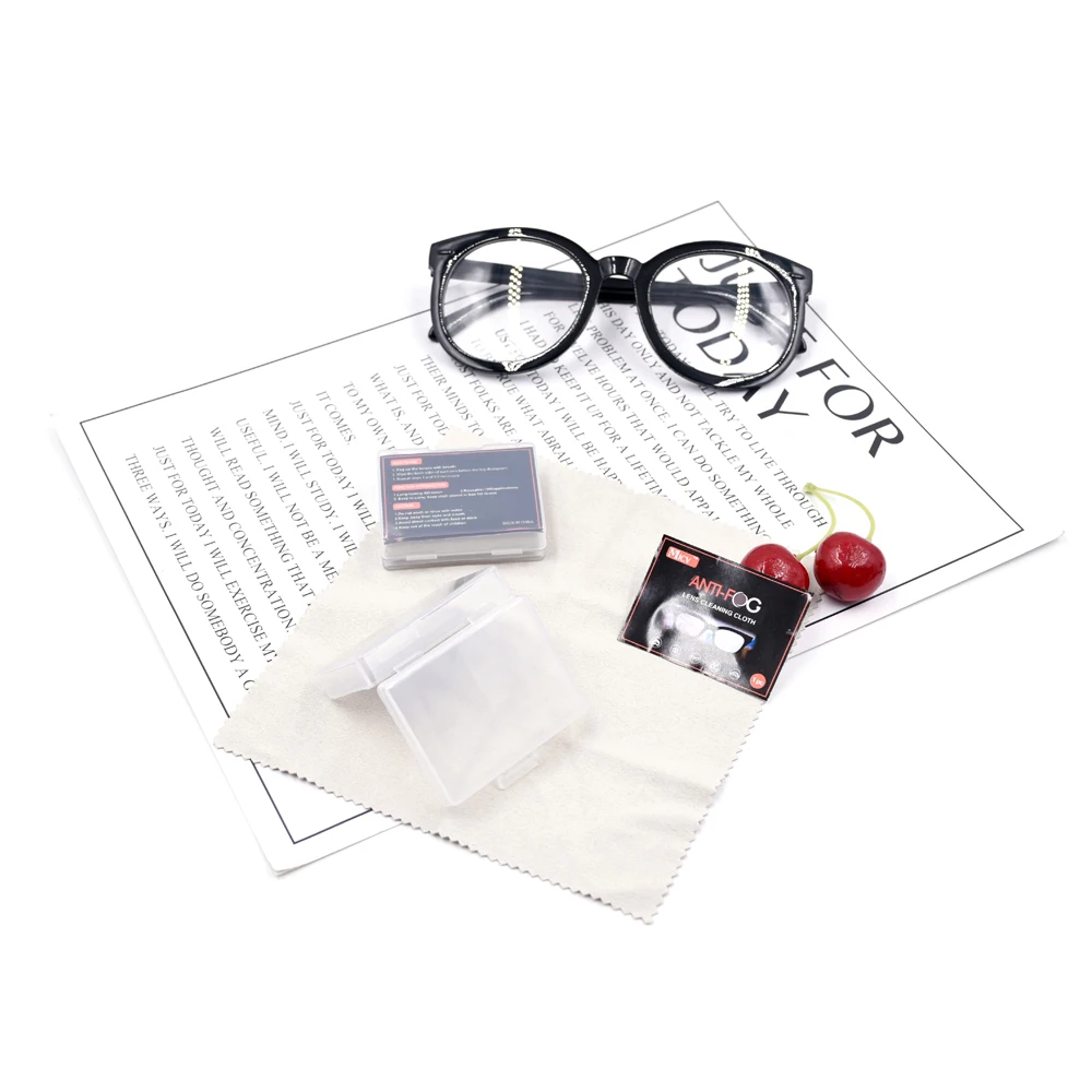 High Quality In stock Anti-fog Microfiber suede Glasses Safety Cloth Cleaner Dry Eyeglasses Anti Fogging, White with transfer printing logo
High Quality In stock Anti-fog Microfiber suede Glasses Safety Cloth Cleaner Dry Eyeglasses Anti Fogging, White with transfer printing logo