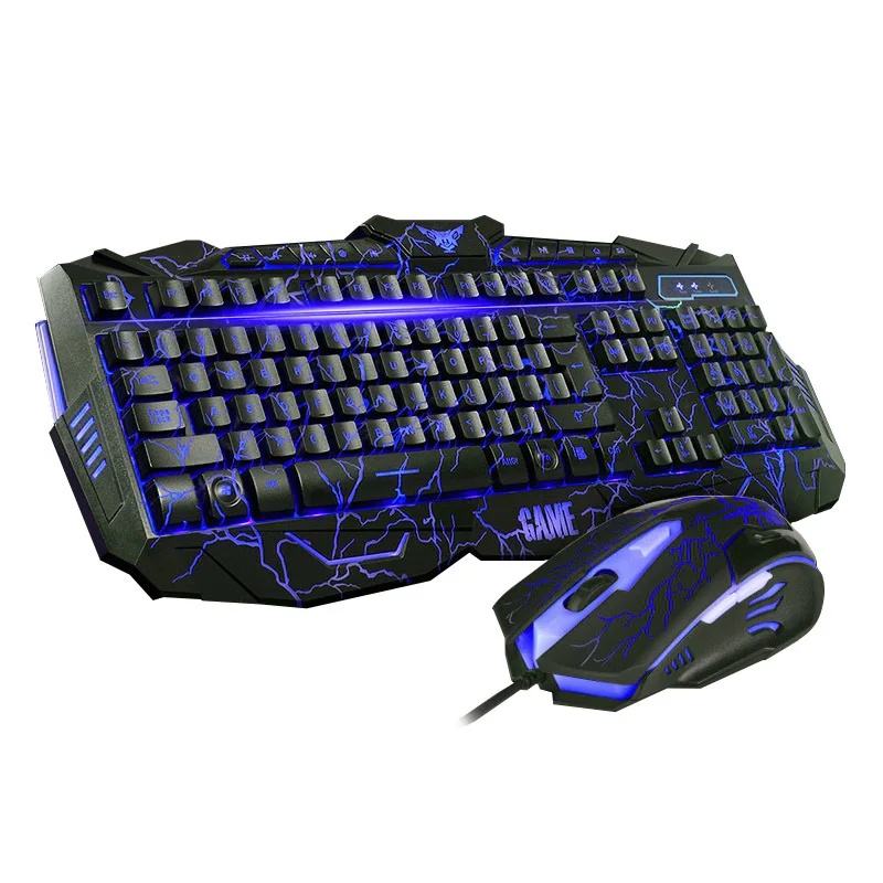Gaming keyboard 60% tri-color backlight, cracked appearance, wireless mouse and mechanical keyboard wireless
Gaming keyboard 60% tri-color backlight, cracked appearance, wireless mouse and mechanical keyboard wireless