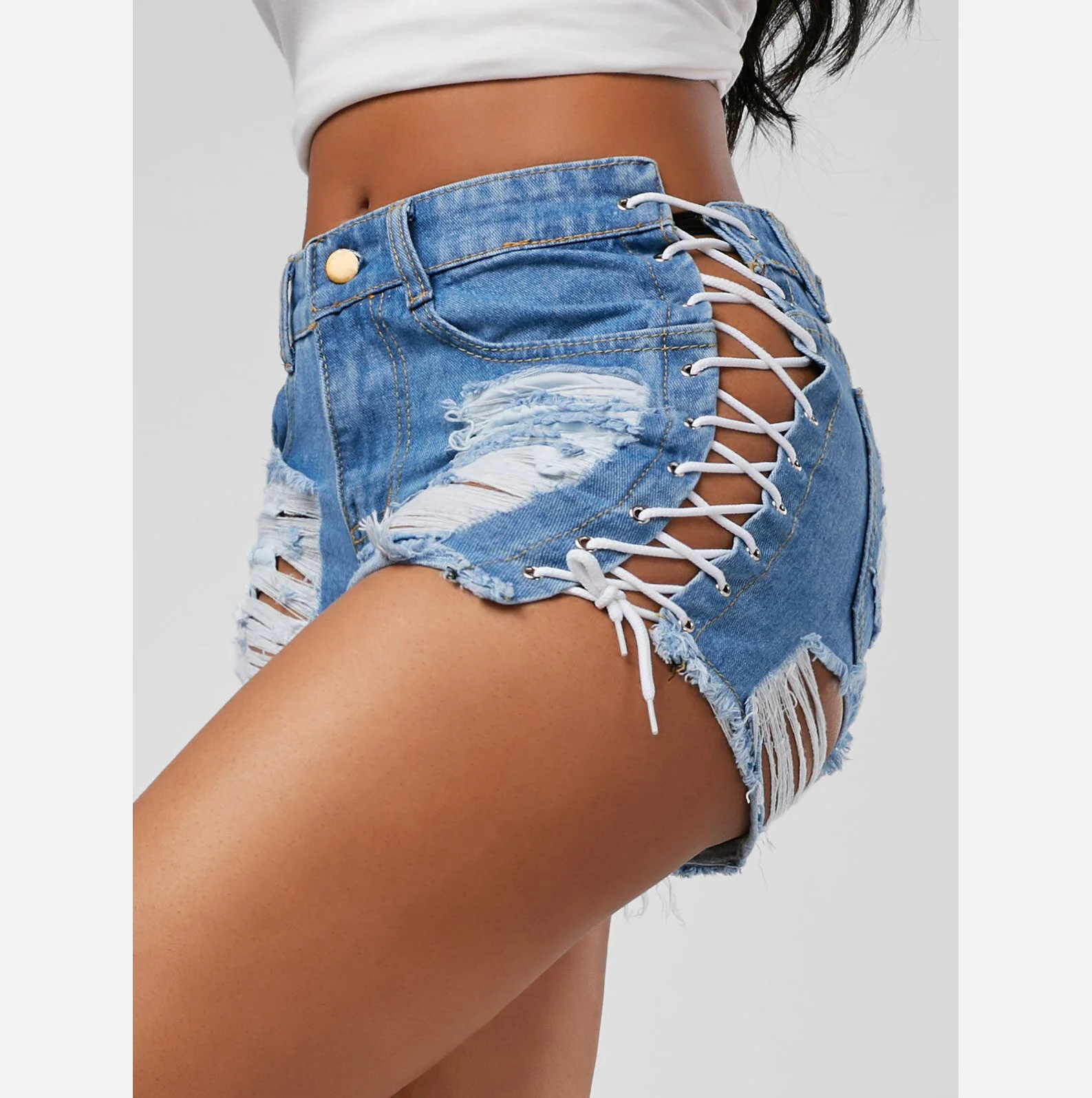Women fashion wear side pocket pants street pants women hole denim jean hot shorts lady drawstring jeans
Women fashion wear side pocket pants street pants women hole denim jean hot shorts lady drawstring jeans