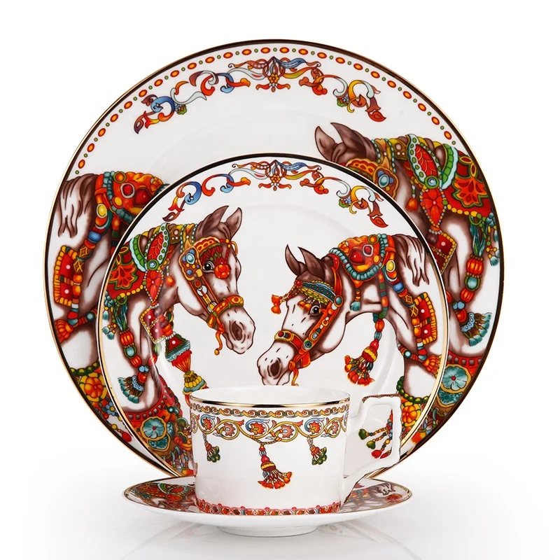 Nordic Western Food Dinnerware Sets Hotel Model Room American-style Ceramic Steak Triumph Fancy Horse 3d Model Hot Sale Plates, Picture
Nordic Western Food Dinnerware Sets Hotel Model Room American-style Ceramic Steak Triumph Fancy Horse 3d Model Hot Sale Plates, Picture