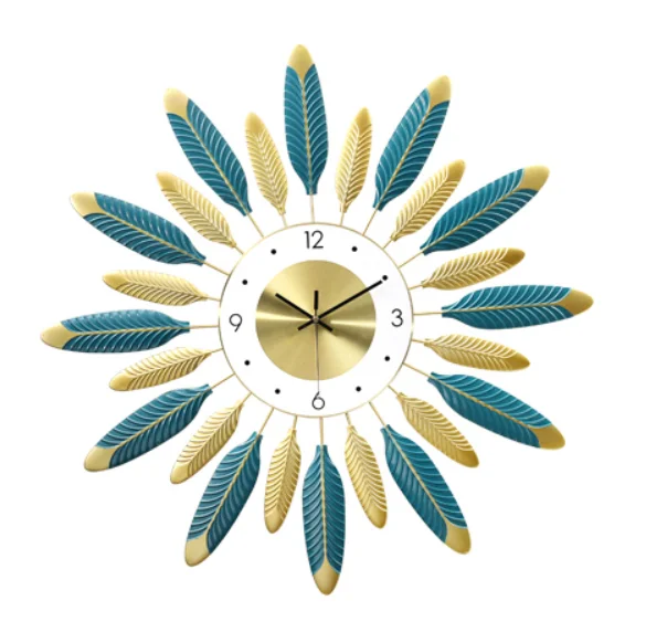 Modern Minimalist Iron Art Interior Round Wall Clock Home Decoration Leaf Shape Large Bell Needle Wall Clocks, Gold,customized
Modern Minimalist Iron Art Interior Round Wall Clock Home Decoration Leaf Shape Large Bell Needle Wall Clocks, Gold,customized
